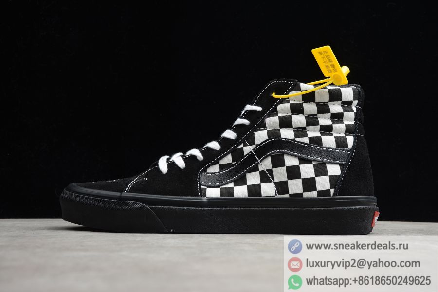 Vans Sk8-Hi Black White Checkerboard VN0A3WMB17Q Unisex Skate Shoes